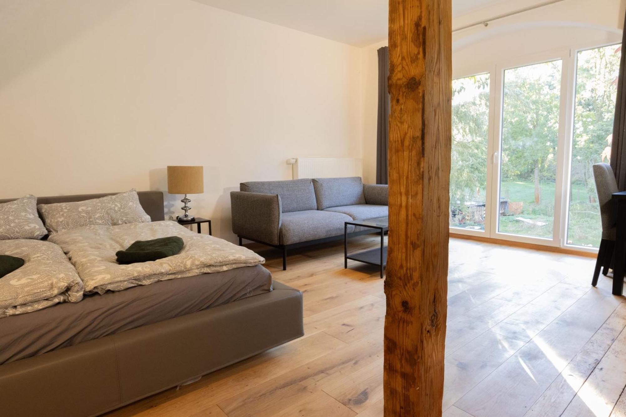 Loft Apartment Mit Grosser Badewanne A Mugeln Esterno foto